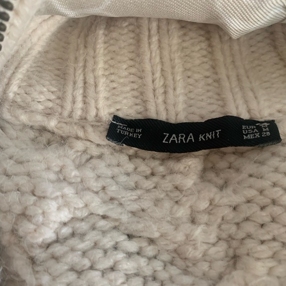 Creamy Cable Knit Sweater Coat - Picture 6 of 6